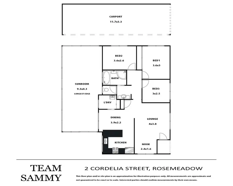 Floorplan of Homely house listing, 2 Cordelia Street, Rosemeadow NSW 2560