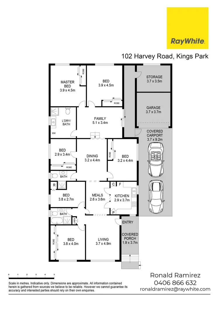 Floorplan of Homely house listing, 102 Harvey Road, Kings Park NSW 2148