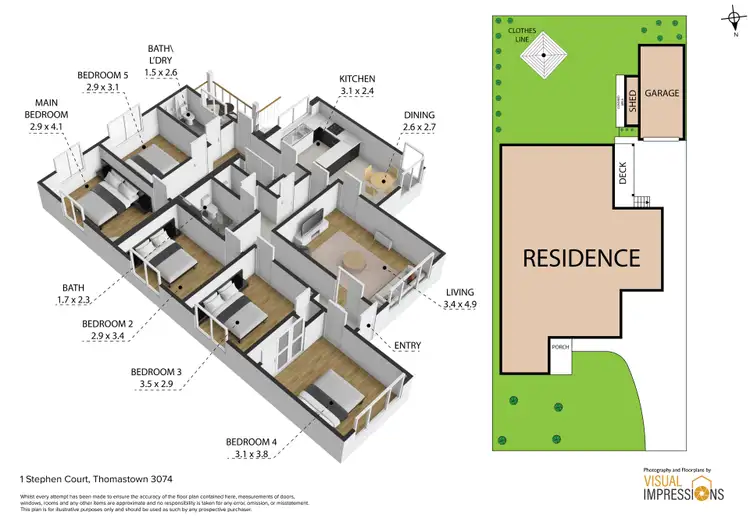 Floorplan of Homely house listing, 1 Stephen Court, Thomastown VIC 3074