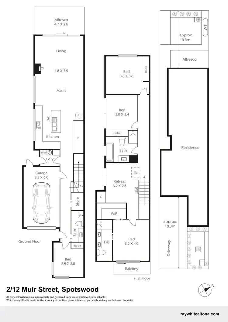 Floorplan of Homely house listing, 2/12 Muir Street, Spotswood VIC 3015