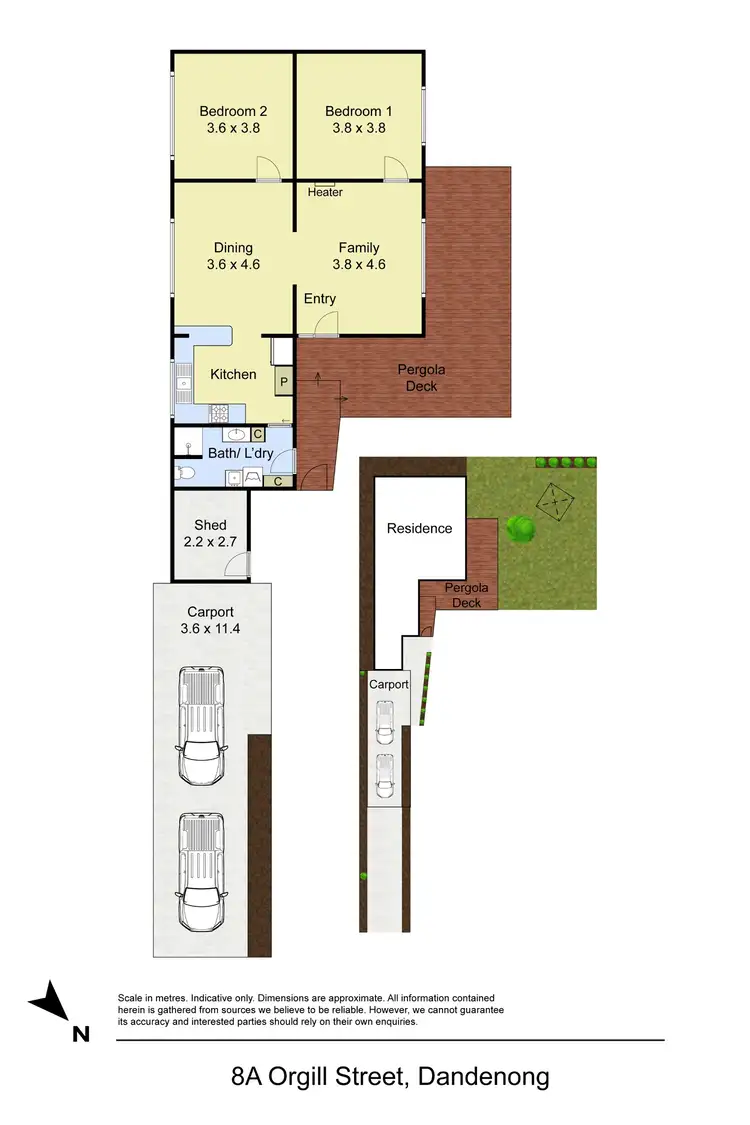 Floorplan of Homely unit listing, 8A Orgill Street, Dandenong VIC 3175