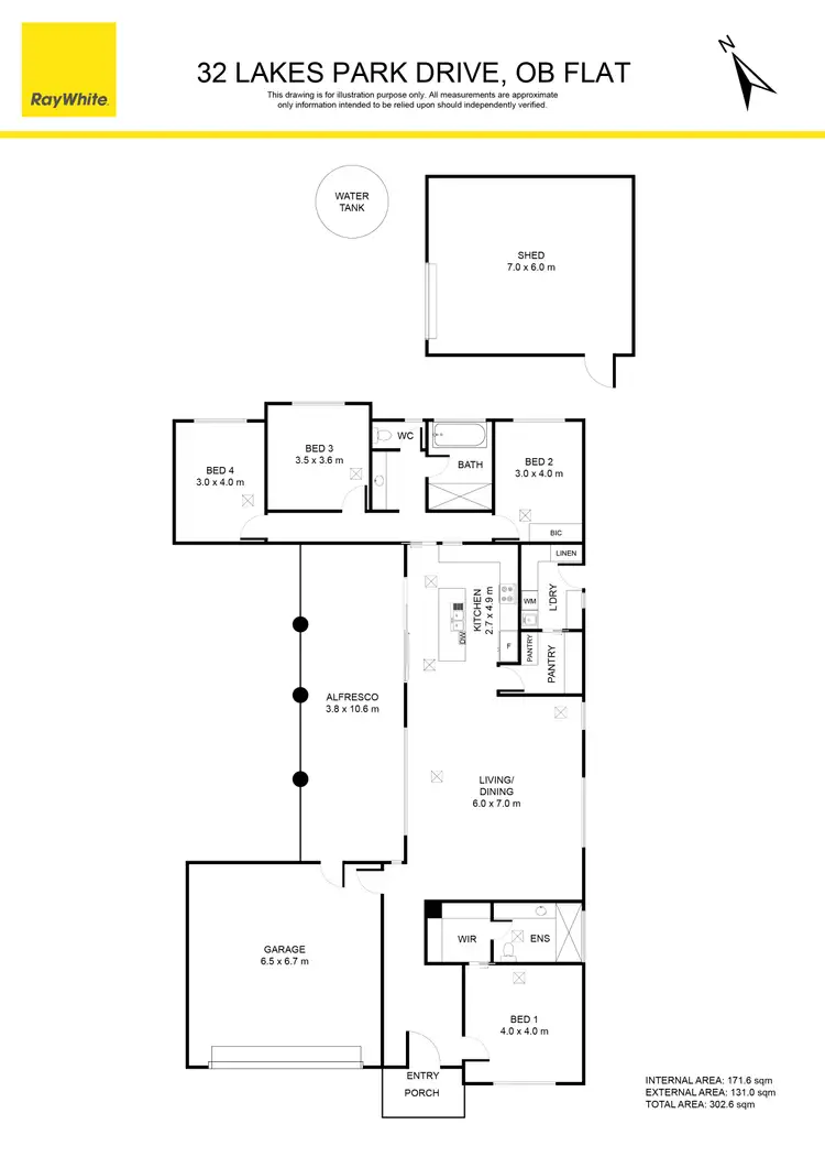 Floorplan of Homely house listing, 32 Lakes Park Drive, Ob Flat SA 5291