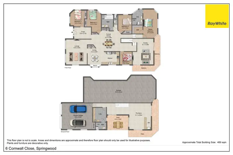 Floorplan of Homely house listing, 6 Cornwall Close, Springwood QLD 4127