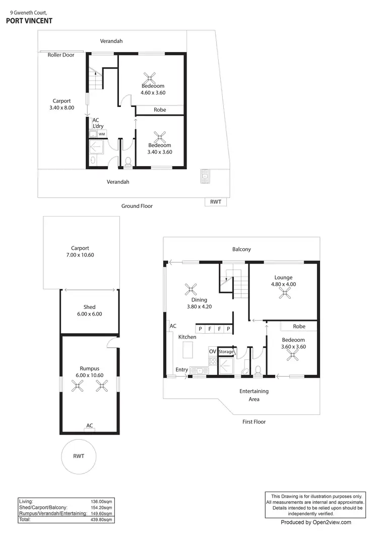 Floorplan of Homely house listing, 9 Gweneth Court, Port Vincent SA 5581