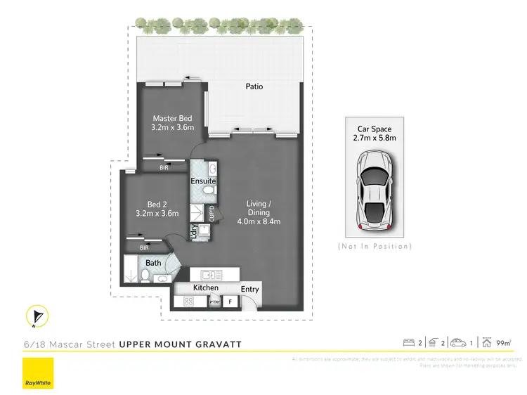 Floorplan of Homely unit listing, 6/18 Mascar Street, Upper Mount Gravatt QLD 4122