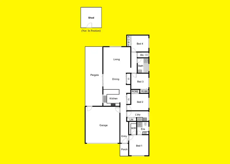 Floorplan of Homely house listing, 9 Gould Parade, Red Cliffs VIC 3496