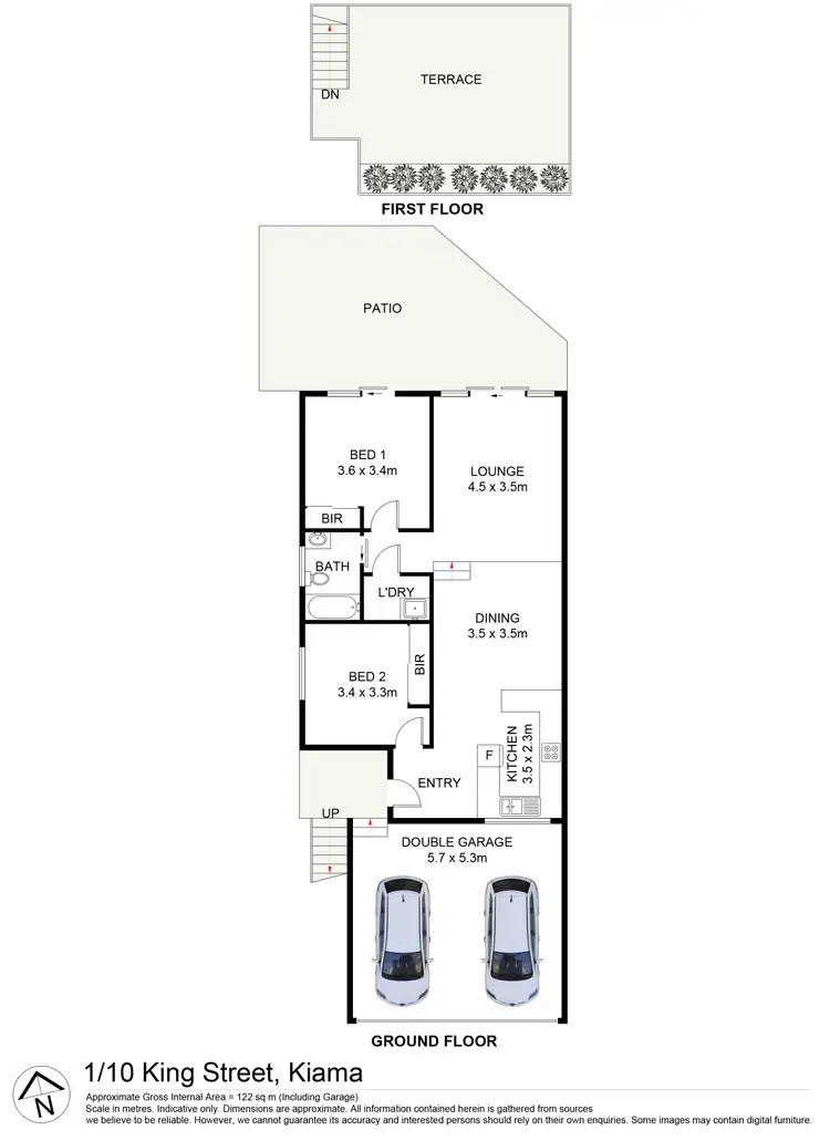Floorplan of Homely unit listing, 1/10 King Street, Kiama NSW 2533