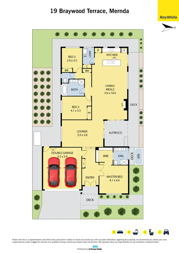 Floorplan of Homely house listing, 19 Braywood Terrace, Mernda VIC 3754