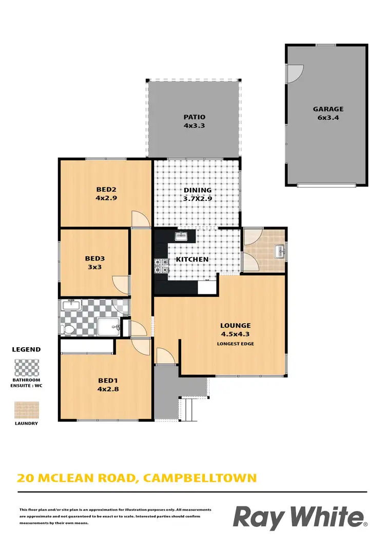 Floorplan of Homely house listing, 20 McLean Road, Campbelltown NSW 2560