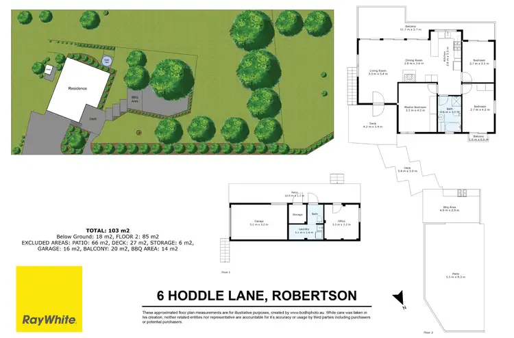 Floorplan of Homely house listing, 6 Hoddle Lane, Robertson NSW 2577