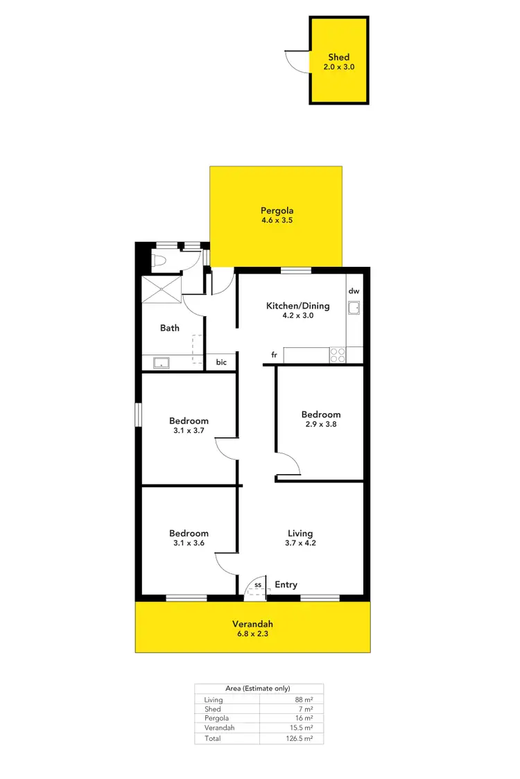 Floorplan of Homely house listing, 621 Anzac Highway, Glenelg North SA 5045