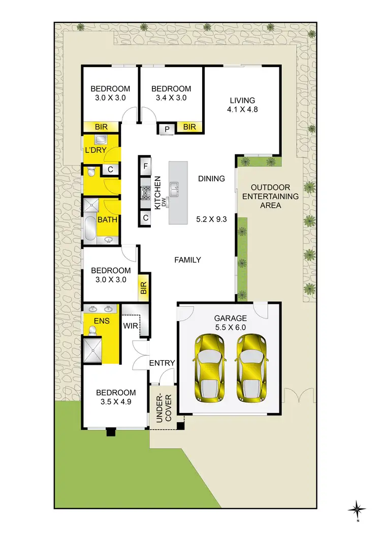 Floorplan of Homely house listing, 21 Diaz Drive, Grovedale VIC 3216