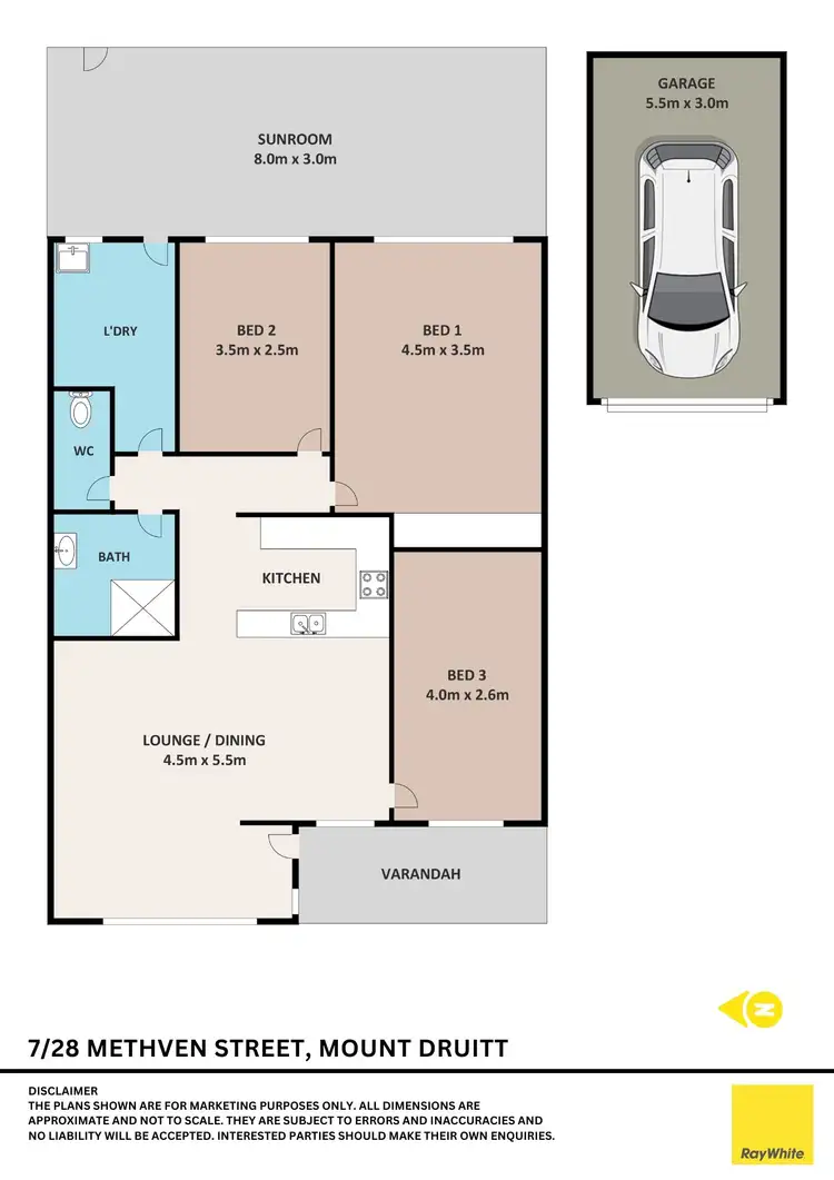 Floorplan of Homely villa listing, 7/28 Methven Street, Mount Druitt NSW 2770