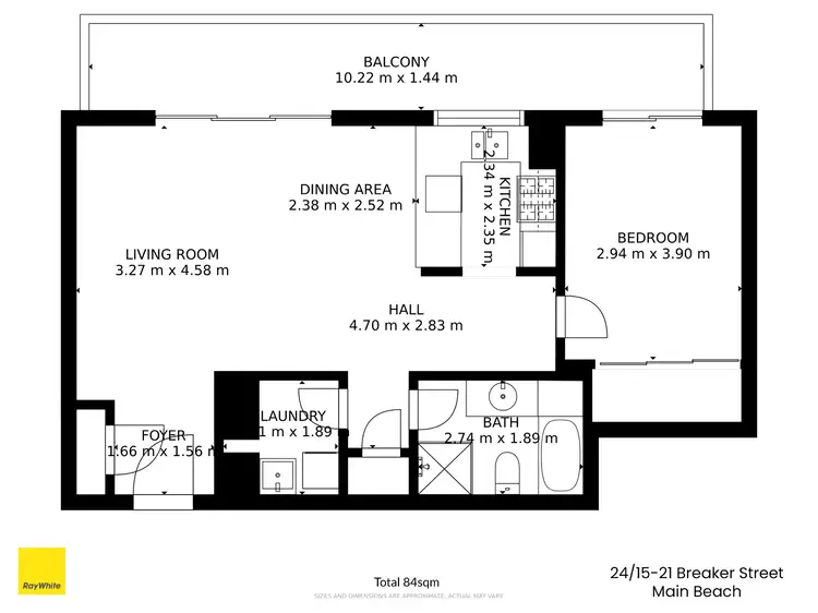 Floorplan of Homely apartment listing, 24/15-21 Breaker Street, Main Beach QLD 4217
