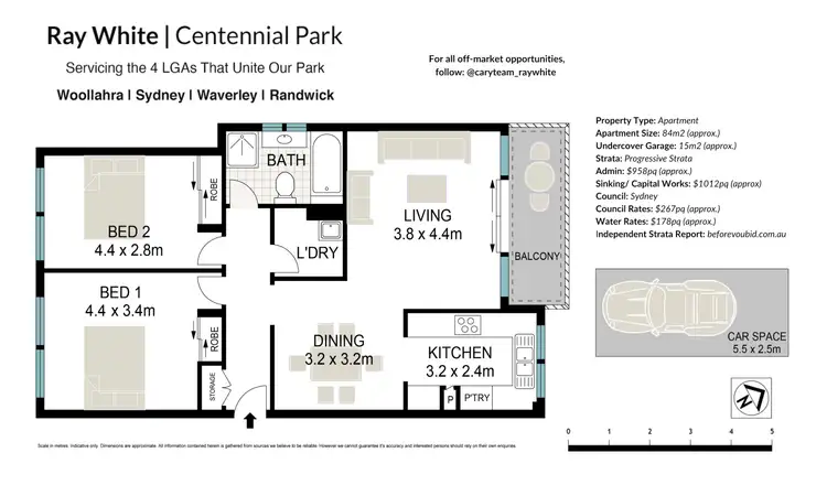 Floorplan of Homely apartment listing, 110/141-147 Cook Road, Centennial Park NSW 2021