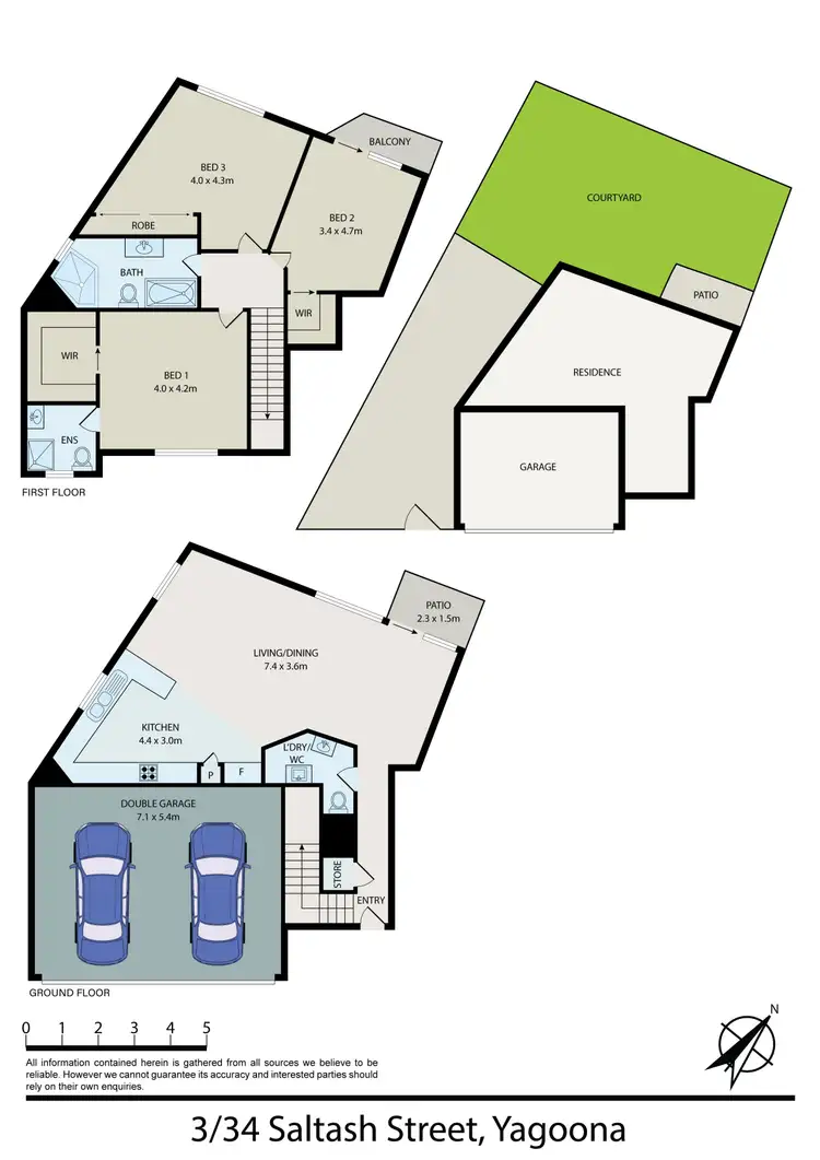 Floorplan of Homely townhouse listing, 3/34 Saltash Street, Yagoona NSW 2199