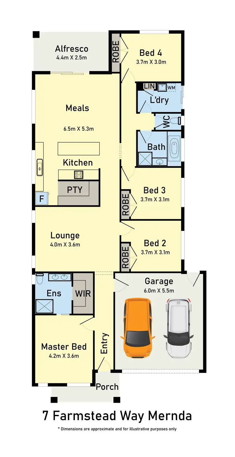 Floorplan of Homely house listing, 7 Farmstead Way, Mernda VIC 3754