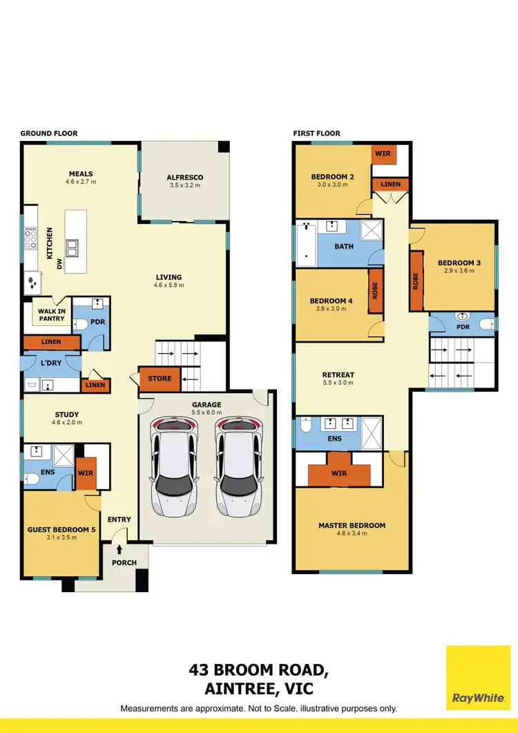 Floorplan of Homely house listing, 43 Broom Road, Aintree VIC 3336
