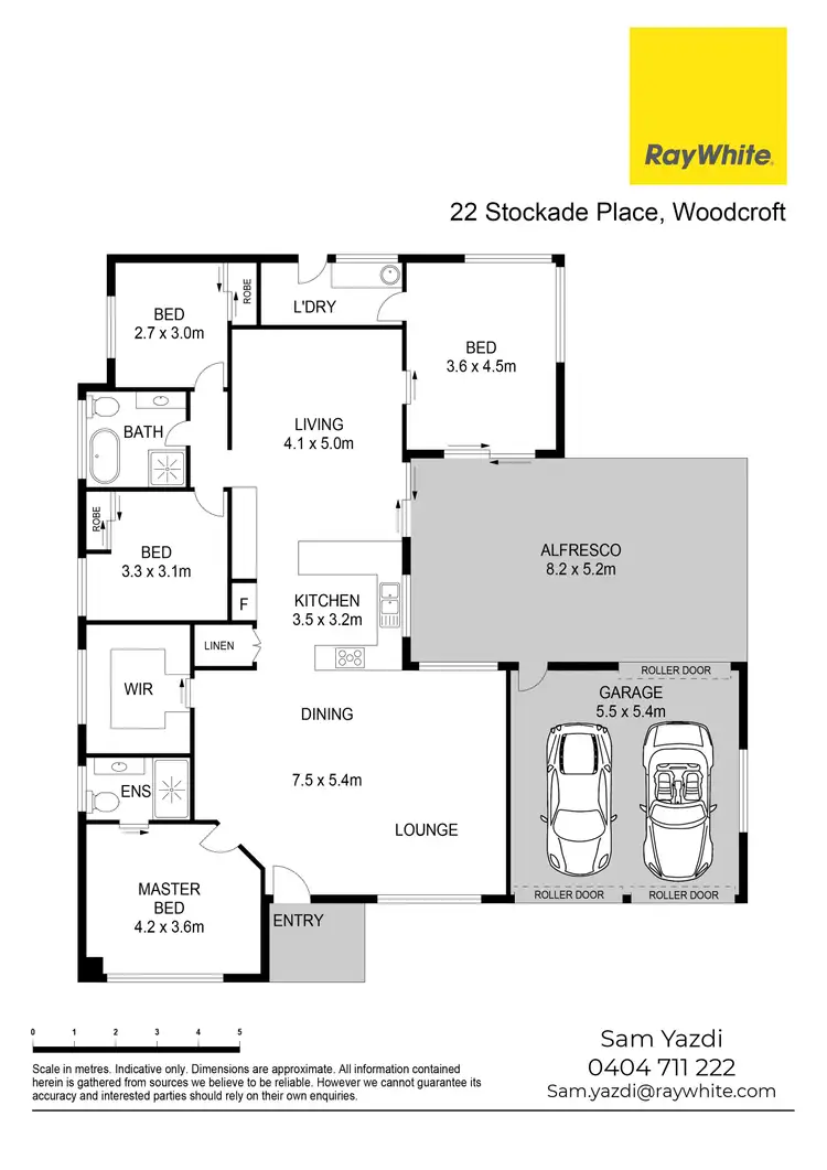 Floorplan of Homely house listing, 22 Stockade Place, Woodcroft NSW 2767