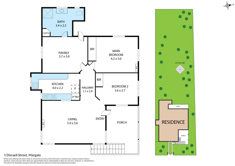 Floorplan of Homely house listing, 1 Disraeli Street, Margate QLD 4019