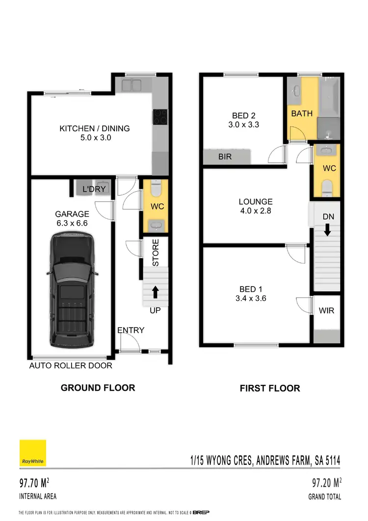 Floorplan of Homely apartment listing, 1/15 Wyong Crescent, Andrews Farm SA 5114