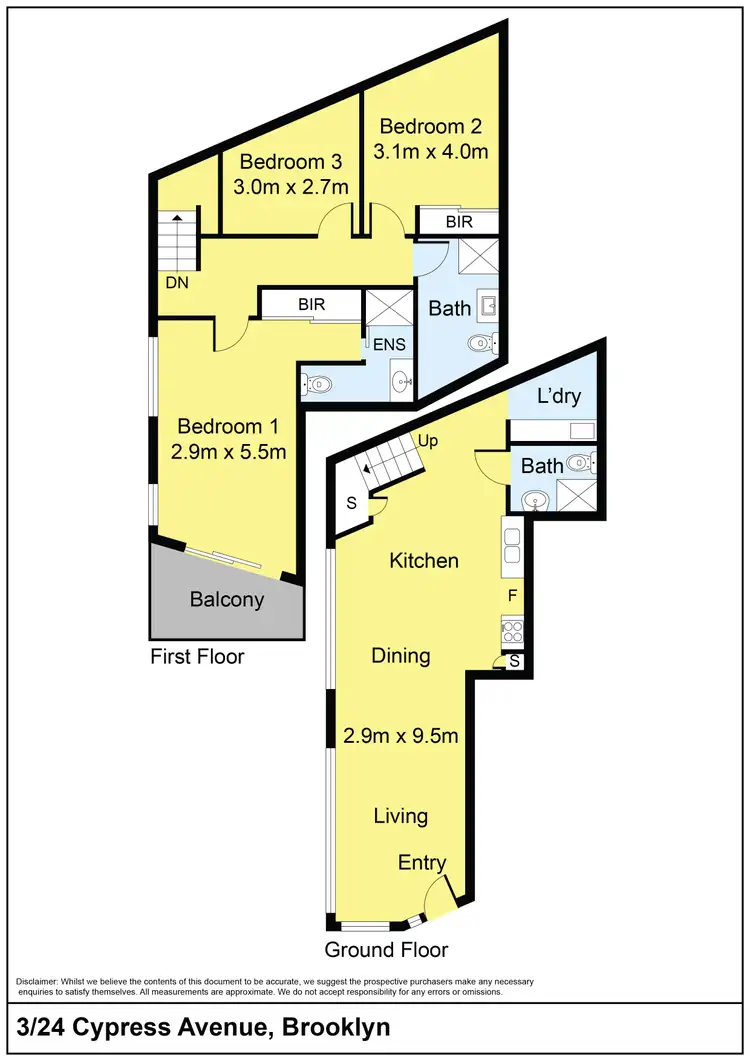 Floorplan of Homely house listing, 24 and 24A Cypress Avenue, Brooklyn VIC 3012