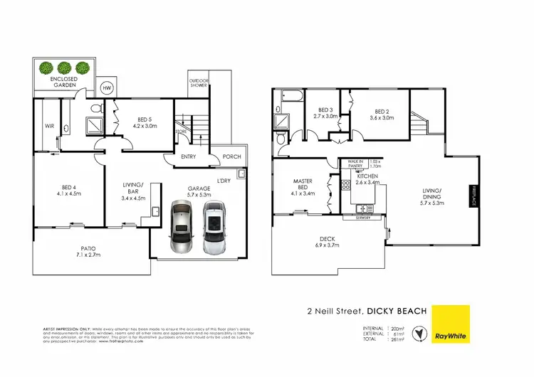 Floorplan of Homely house listing, 2 Neill Street, Dicky Beach QLD 4551