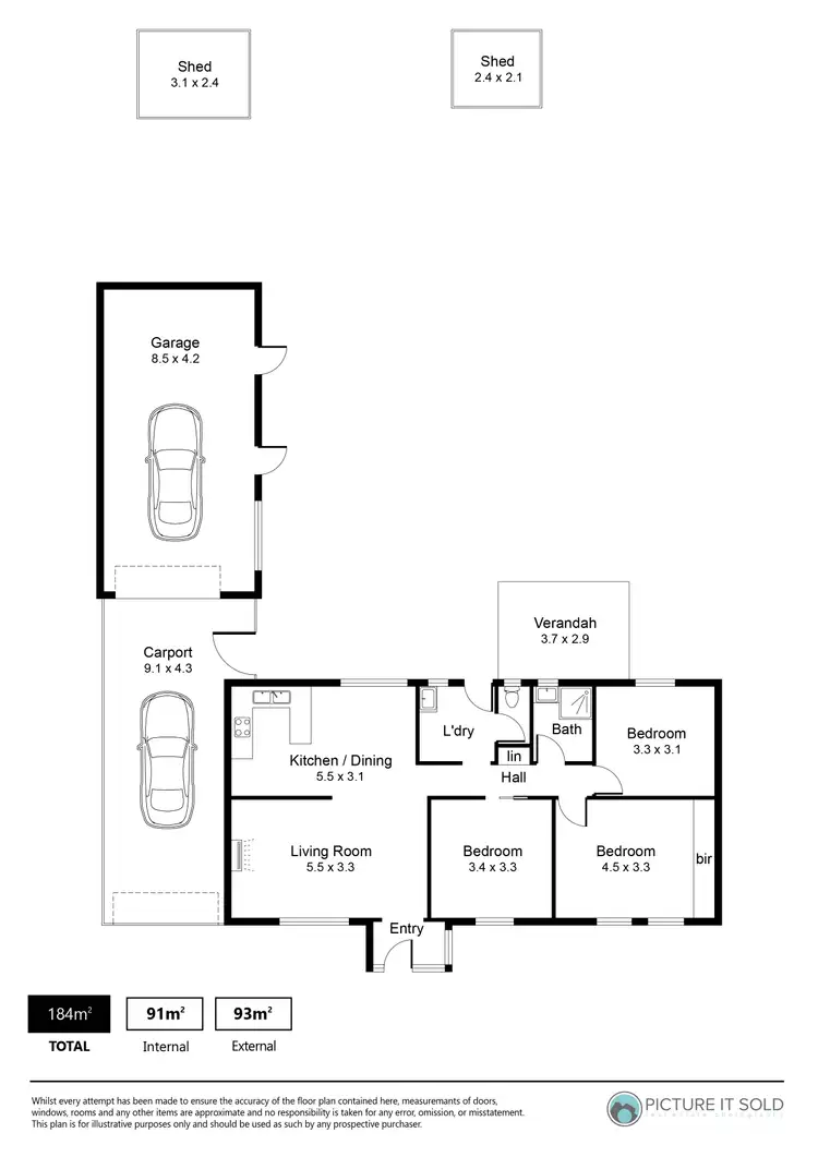 Floorplan of Homely house listing, 214 Woodford Road, Elizabeth North SA 5113