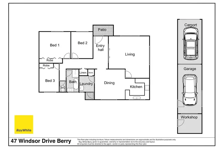 Floorplan of Homely house listing, 47 Windsor Drive, Berry NSW 2535
