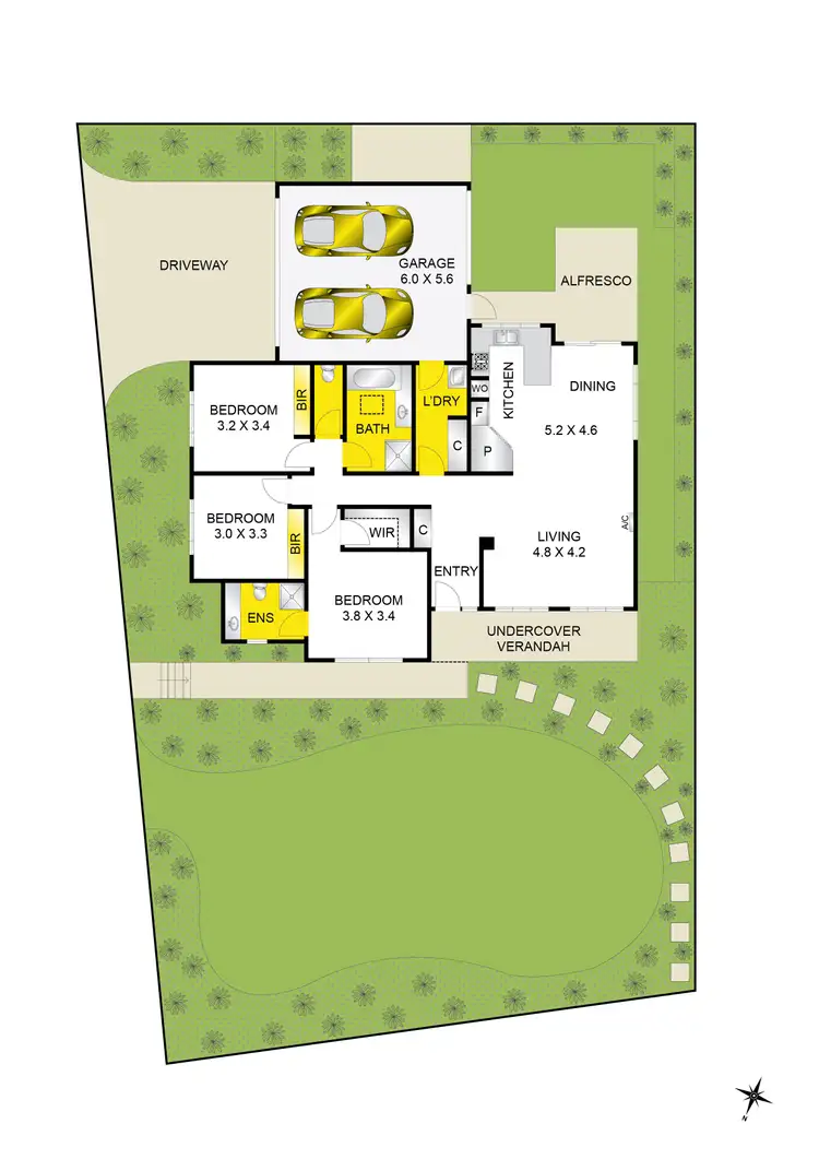 Floorplan of Homely unit listing, 8/33 Meadowvale Drive, Grovedale VIC 3216