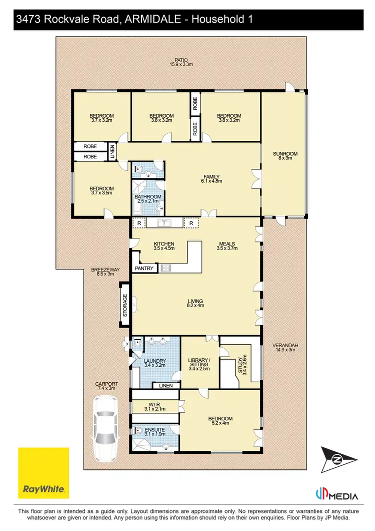 Floorplan of Homely rural property listing, 3473 Rockvale Road, Armidale NSW 2350