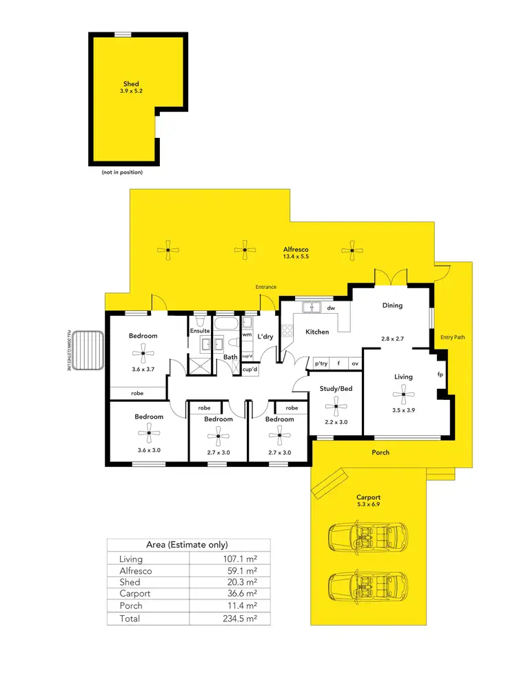 Floorplan of Homely house listing, 7 Glasgow Road, Hawthorndene SA 5051