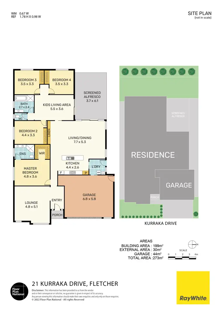 Floorplan of Homely house listing, 21 Kurraka Drive, Fletcher NSW 2287