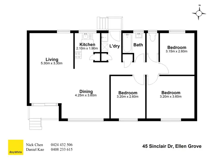 Floorplan of Homely house listing, 45 Sinclair Drive, Ellen Grove QLD 4078