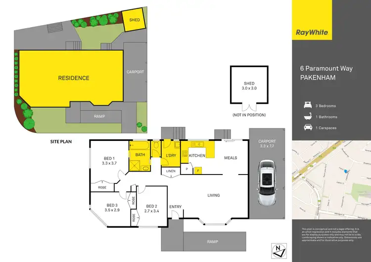 Floorplan of Homely house listing, 6 Paramount Way, Pakenham VIC 3810