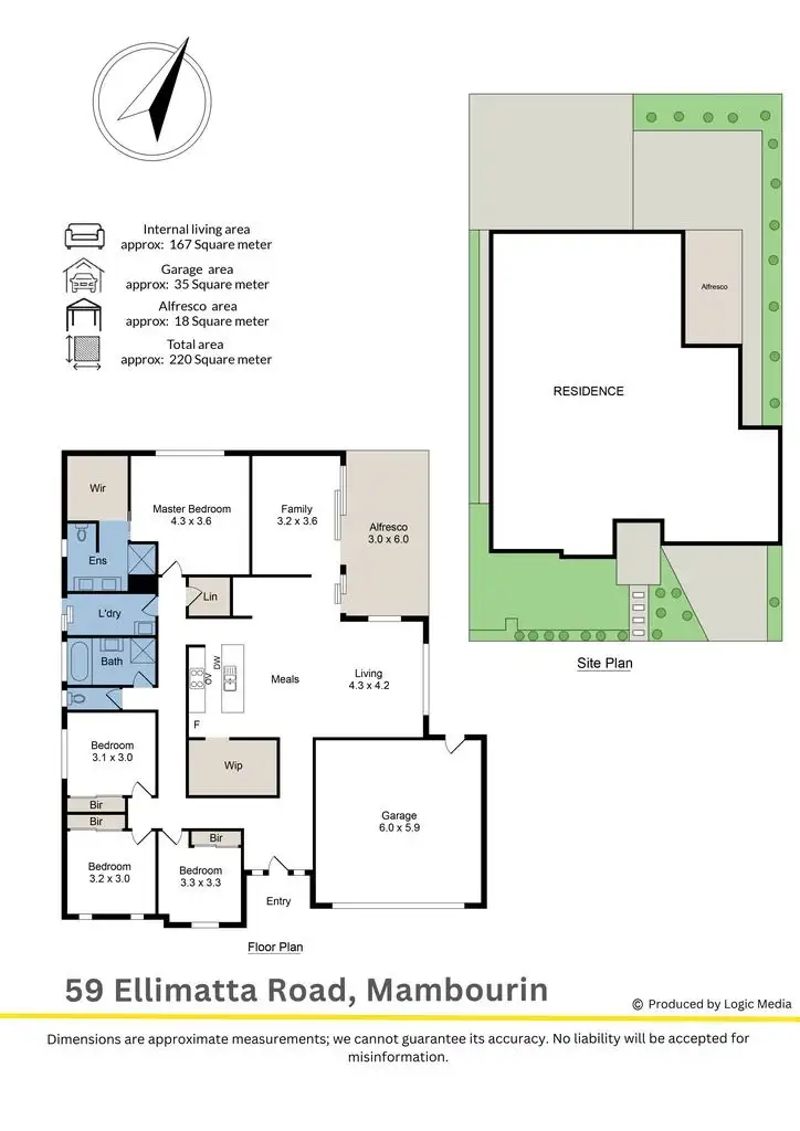 Floorplan of Homely house listing, 59 Ellimatta Road, Mambourin VIC 3024
