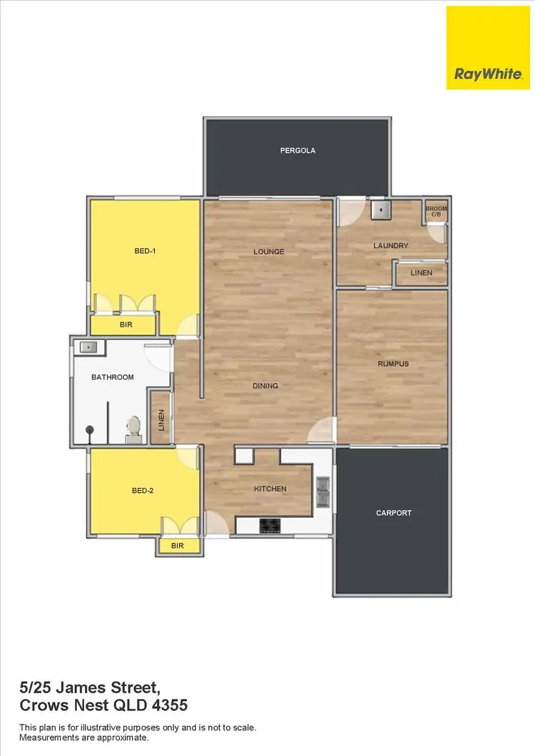Floorplan of Homely retirement listing, 5/25 James Street, Crows Nest QLD 4355