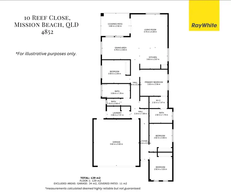 Floorplan of Homely house listing, 10 Reef Close, Mission Beach QLD 4852