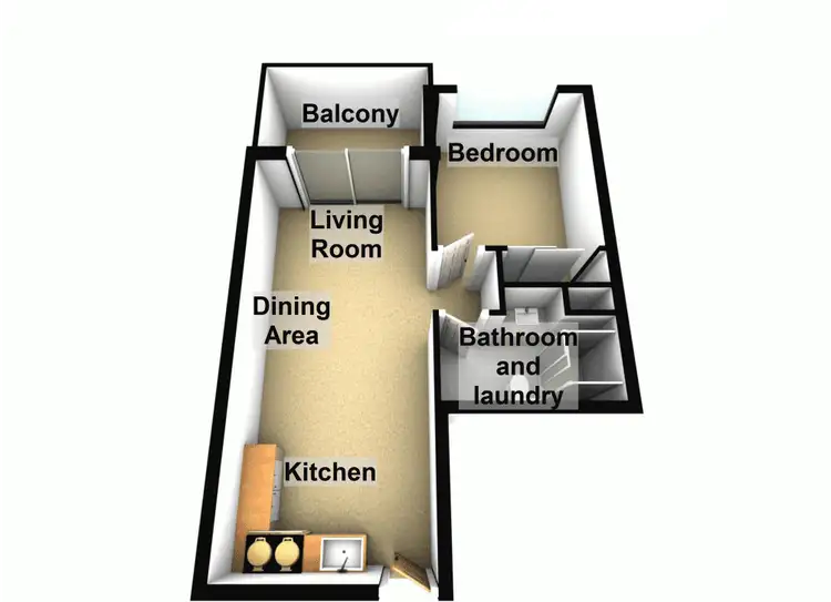 Floorplan of Homely unit listing, 402/455 Brunswick Street, Fortitude Valley QLD 4006