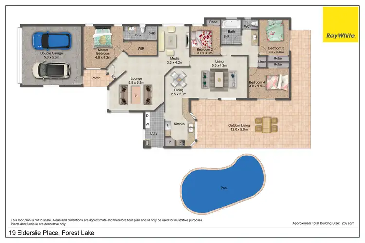 Floorplan of Homely house listing, 19 Elderslie Place, Forest Lake QLD 4078