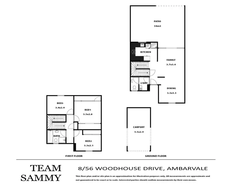 Floorplan of Homely townhouse listing, 8/56 Woodhouse Drive, Ambarvale NSW 2560