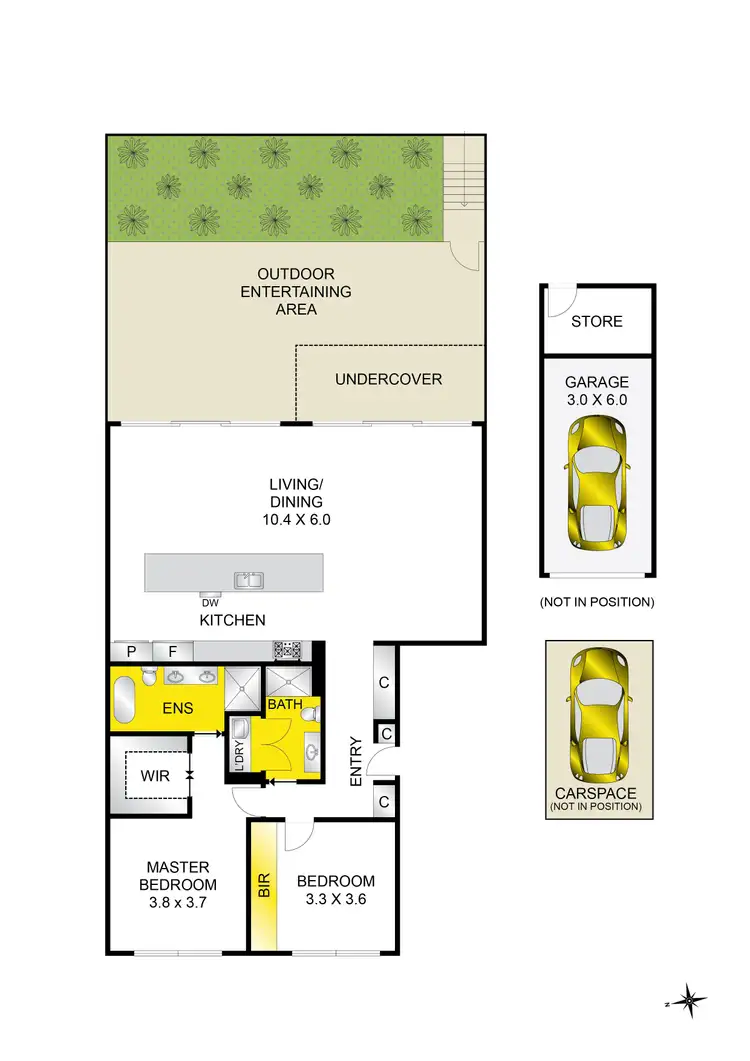 Floorplan of Homely apartment listing, 1/12 Lady Nelson Drive, Rippleside VIC 3215