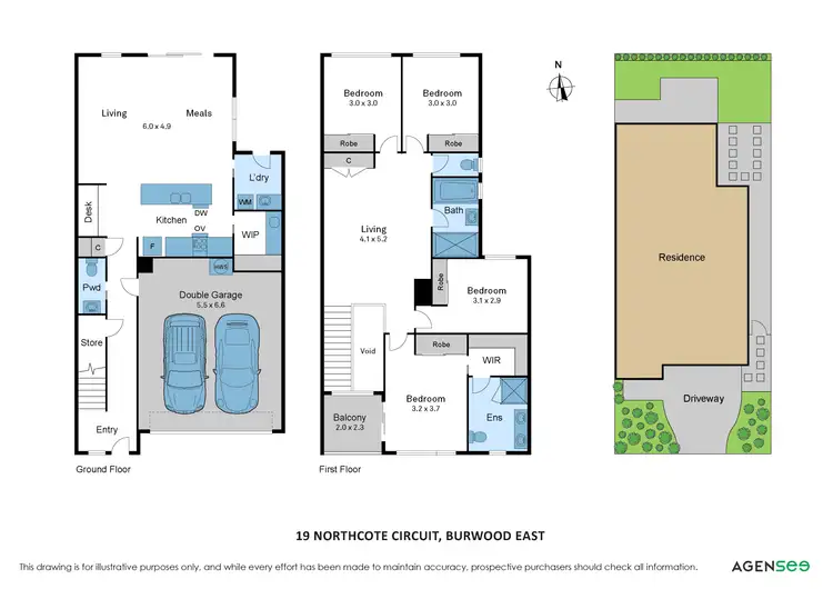 Floorplan of Homely house listing, 19 Northcote Circuit, Burwood East VIC 3151