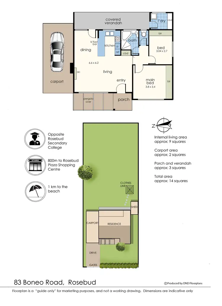 Floorplan of Homely house listing, 83 Boneo Road, Rosebud VIC 3939