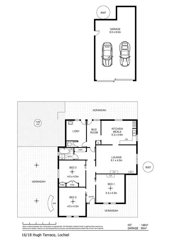 Floorplan of Homely house listing, 16-18 Hugh Terrace, Lochiel SA 5510