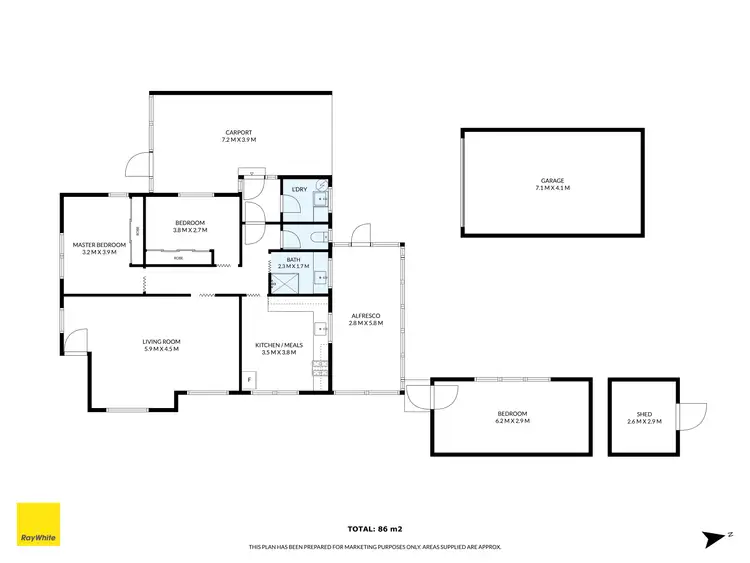 Floorplan of Homely house listing, 73 Lane Crescent, Reservoir VIC 3073