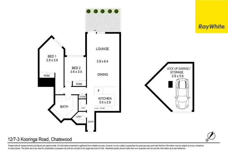 Floorplan of Homely unit listing, 12/7-13 Kooringa Road, Chatswood NSW 2067