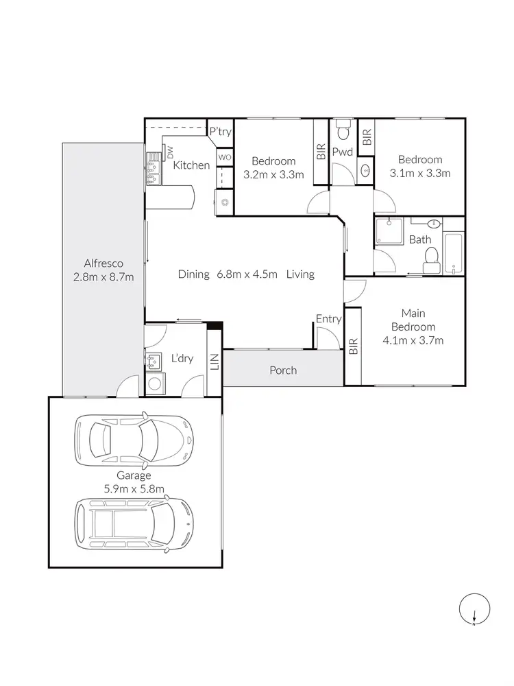 Floorplan of Homely house listing, 2/2 Jedda Street, Bell Post Hill VIC 3215
