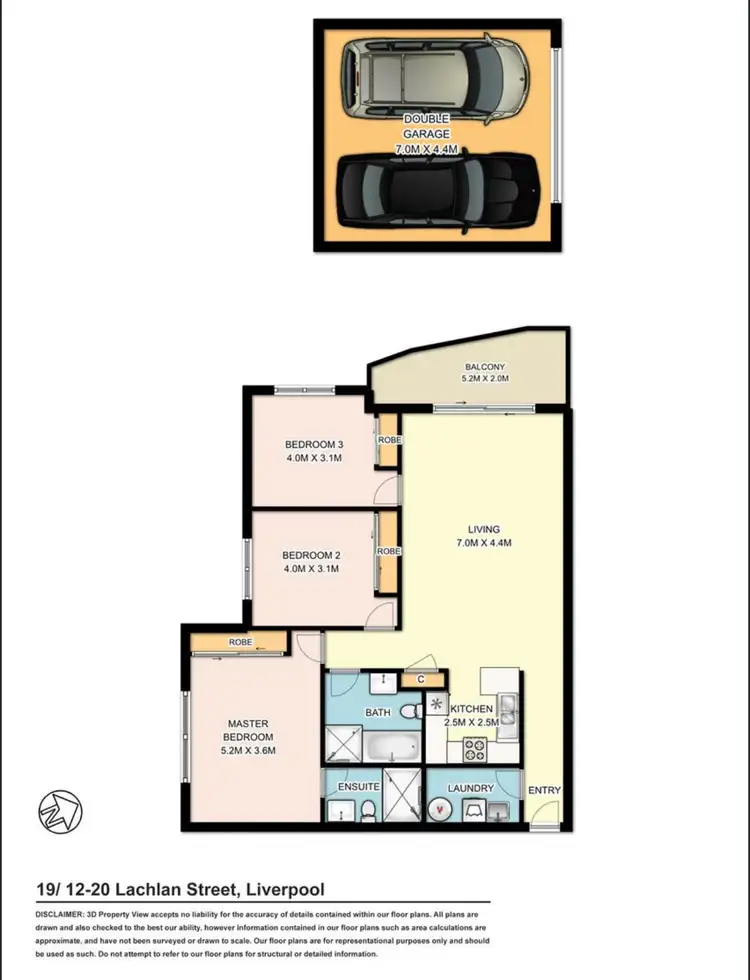 Floorplan of Homely apartment listing, 19/12-20 Lachlan Street, Liverpool NSW 2170