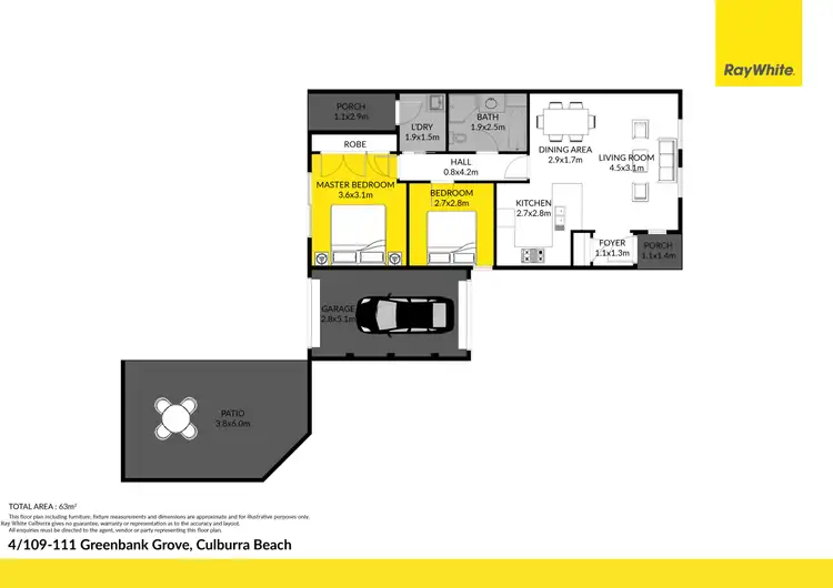 Floorplan of Homely unit listing, 4/109-111 Greenbank Grove, Culburra Beach NSW 2540